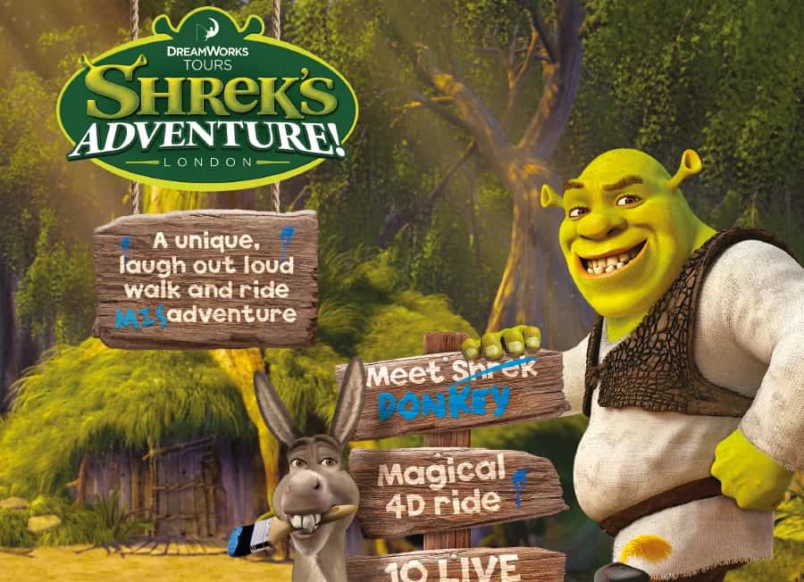 Ingresso e biglietti per DreamWorks Tours Shrek's Adventure London