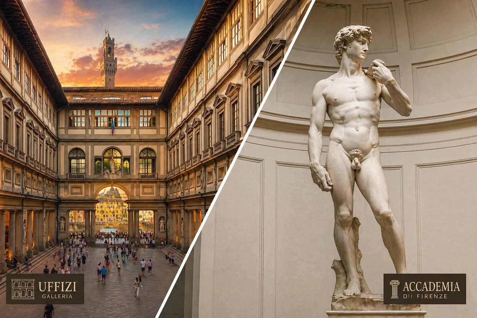 Galleria dell'Accademia e Galleria degli Uffizi