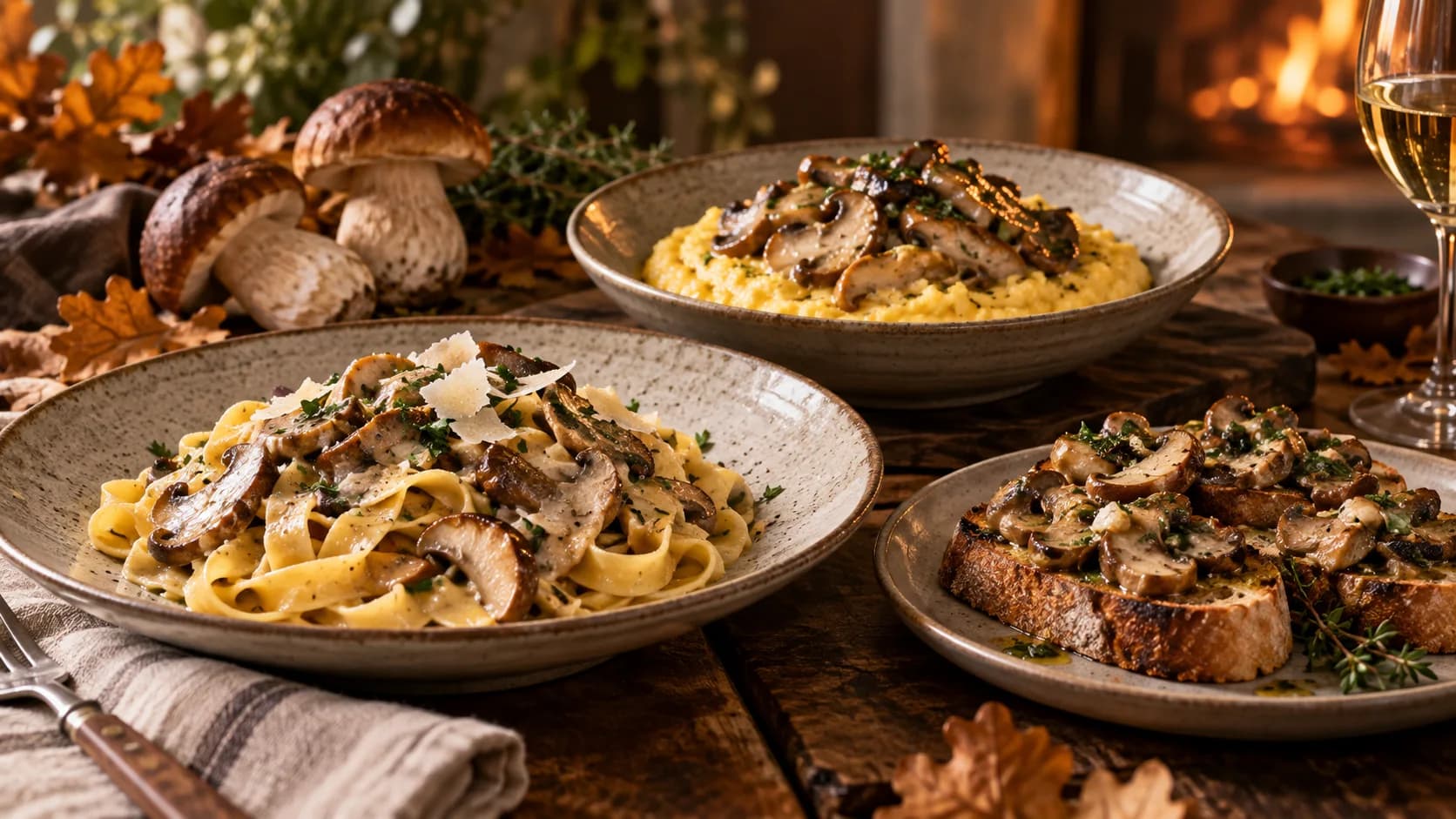 Tre Ricette con i Funghi Porcini
