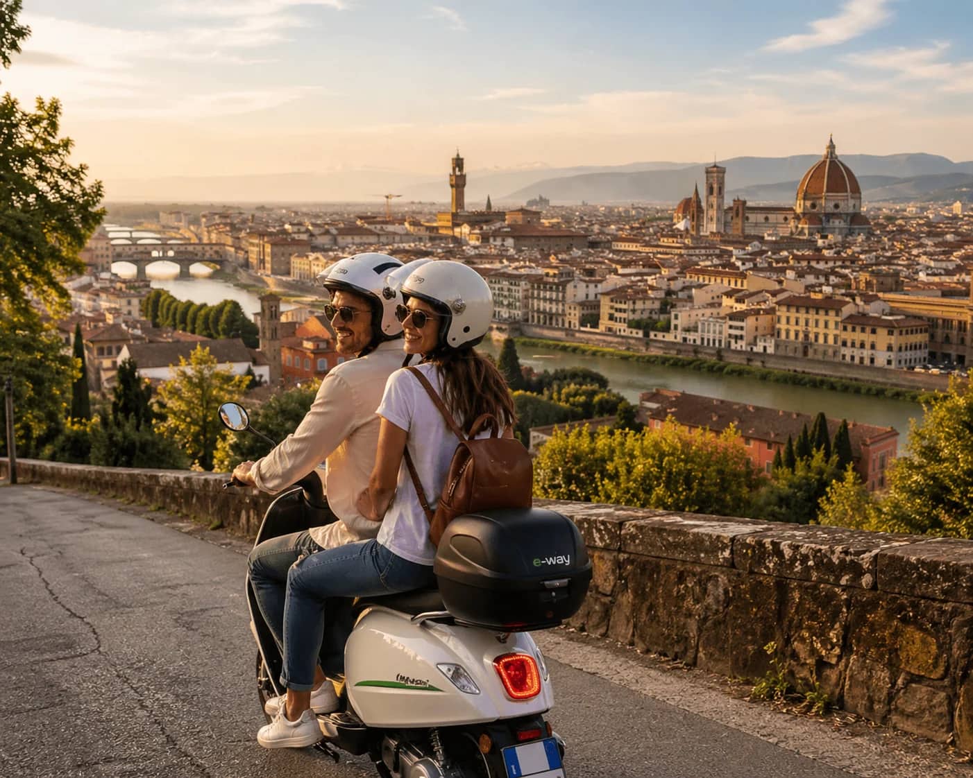 Intorno alle colline di Firenze in Vespa elettrica - Self Drive