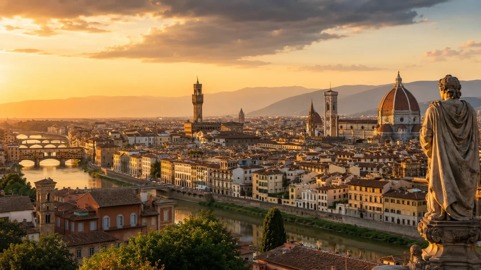 Visita guidata a piedi di Firenze & Biglietto salta la fila Uffizi